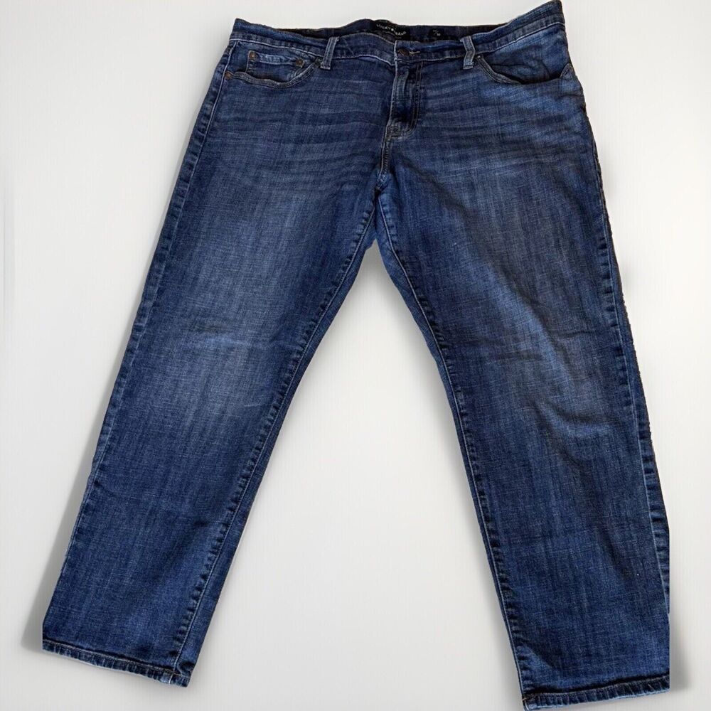 Men’s Lucky Brand 221 Straight 40X27 Stretch Western Denim Blue Jeans